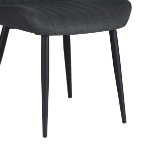 320 000025 3 Chair Versa pakoworld anthracite fabric-black metal leg 54x63.5x84cmIndoor furniture > Chairs