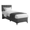 323 000015 Limit pakoworld fabric bed in anthracite shade 90x200cmIndoor furniture > Beds