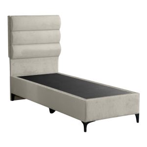 323 000025 2 Limit pakoworld fabric bed in cream shade 90x200cmIndoor furniture > Beds