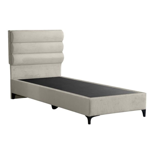 323 000028 2 Limit pakoworld fabric bed in cream shade 120x200cmIndoor furniture > Beds