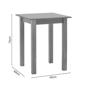 325 000001 4 Table Zolenio pakoworld solid beech wood with mdf top polish walnut 60x60x76cmIndoor furniture > Dining Tables