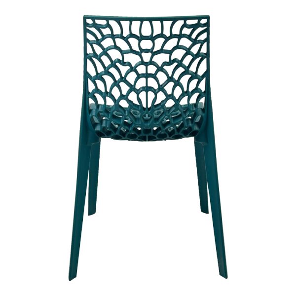 326 000035 4 Hush stackable pakoworld pp chair in blue color 50x57x81cmIndoor furniture > Chairs