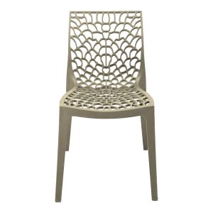 326 000036 3 Hush stackable pakoworld pp chair in cappuccino color 50x57x81cmIndoor furniture > Chairs