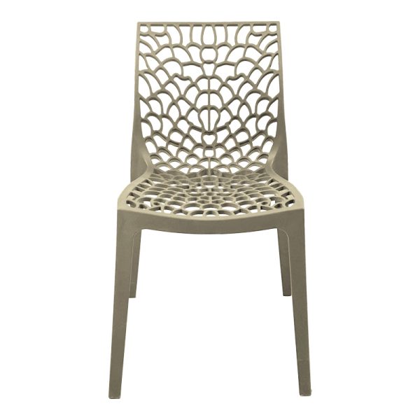 326 000036 3 Hush stackable pakoworld pp chair in cappuccino color 50x57x81cmIndoor furniture > Chairs