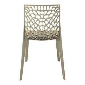 326 000036 4 Hush stackable pakoworld pp chair in cappuccino color 50x57x81cmIndoor furniture > Chairs