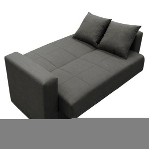 328 000014 3 Sofa-bed with storage two-seater Vox pakoworld anthracite fabric 154x82x83cmIndoor furniture > Sofas-bed