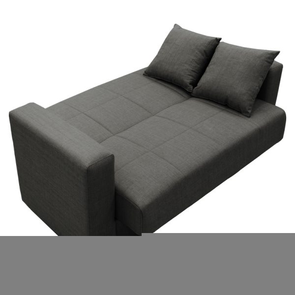 328 000014 3 Sofa-bed with storage two-seater Vox pakoworld anthracite fabric 154x82x83cmIndoor furniture > Sofas-bed