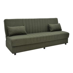 328 000023 Romina three-seater sofa-bed with storage space pakoworld green fabric 190x75x85cmIndoor furniture > Sofas-bed