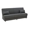 328 000025 Romina three-seater sofa-bed with storage space pakoworld light gray fabric 190x75x85cmIndoor furniture > Sofas-bed