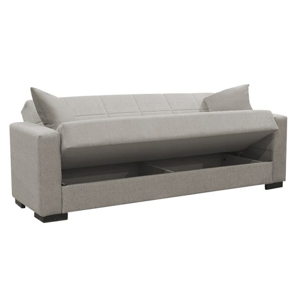 328 000034 3 Living room set 2 pieces Vox pakoworld fabric in light gray shadeIndoor furniture > Sofas