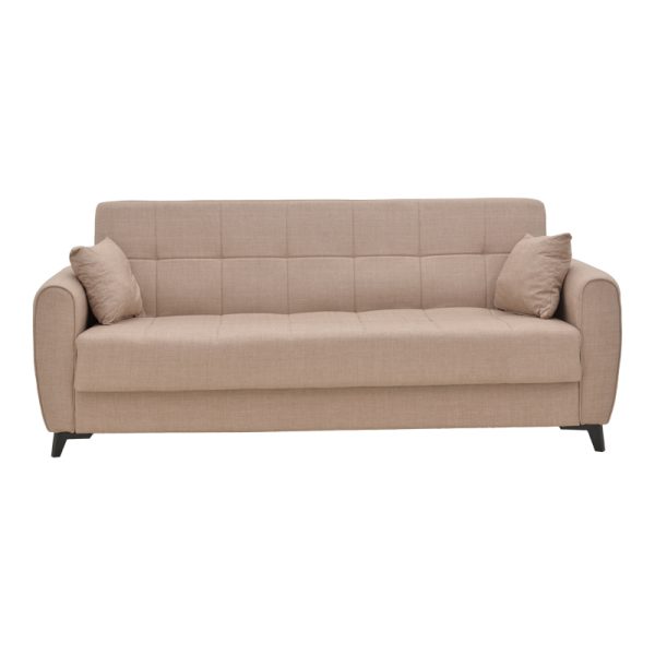 328 000037 2 Living room set 2 pieces Lincoln pakoworld fabric in beige shadeIndoor furniture > Sofas