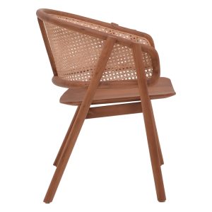 336 000002 2 Armchair Anlene pakoworld natural teak wood natural rattan 62x54x82cmBOHO CHIC > Chairs and Armchairs