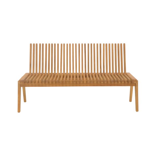 340 000017 3 Polymorphic sofa-bench Jey pakoworld teak wood in natural shade 120x57.5x80cmBOHO CHIC > Sofas & Benches