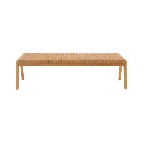 340 000017 4 Polymorphic sofa-bench Jey pakoworld teak wood in natural shade 120x57.5x80cmBOHO CHIC > Sofas & Benches