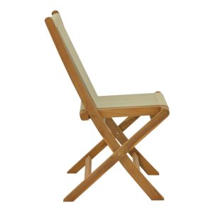 340 000037 3 Dining table 7pcs.Banou-Colen pakoworld teak wood in natural shade Φ150x75cmOutdoor furniture > Garden food table
