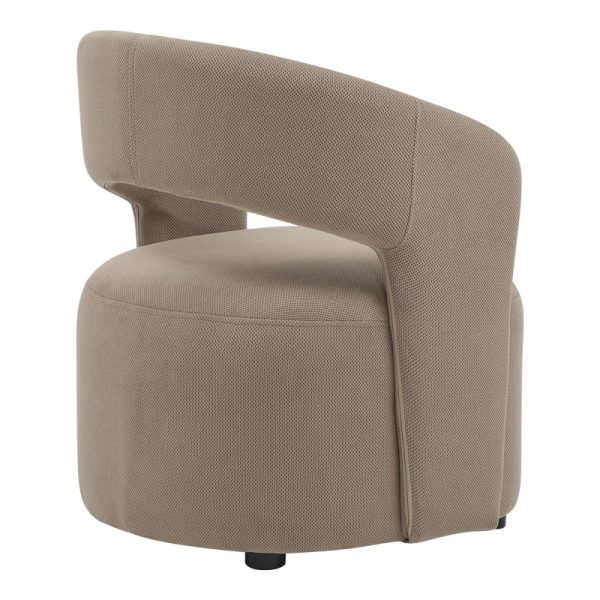 350 000019 2 Armchair Lemouton pakoworld fabric in gray-beige shade 69.5x66x80cmIndoor furniture > Living room armchairs