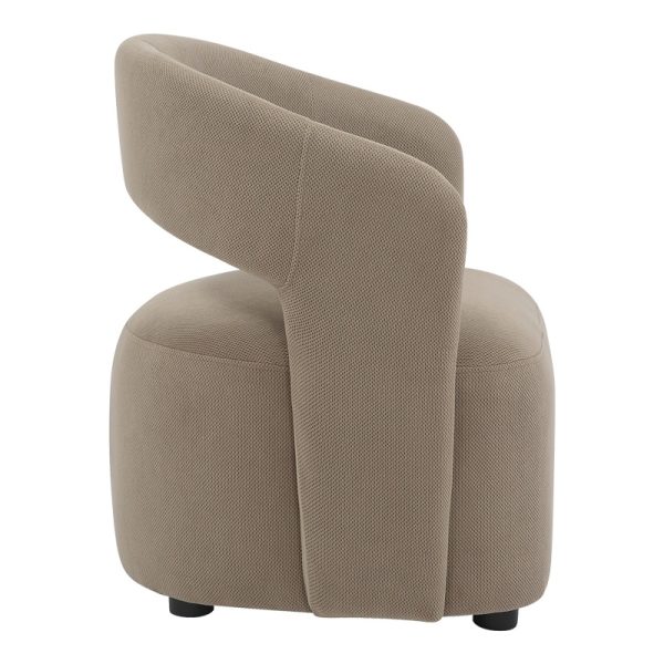 350 000019 3 Armchair Lemouton pakoworld fabric in gray-beige shade 69.5x66x80cmIndoor furniture > Living room armchairs