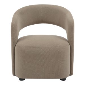 350 000019 4 Armchair Lemouton pakoworld fabric in gray-beige shade 69.5x66x80cmIndoor furniture > Living room armchairs