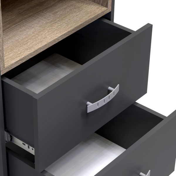 361 000022 4 Display-column Toscana pakoworld in anthracite shade 50x42x222.5cmIndoor furniture > Showcases
