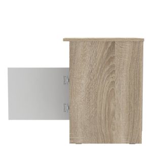 361 000035 3 Galdi pakoworld bedside table in sonoma-white color 40x45x60cmIndoor furniture > Bedside tables