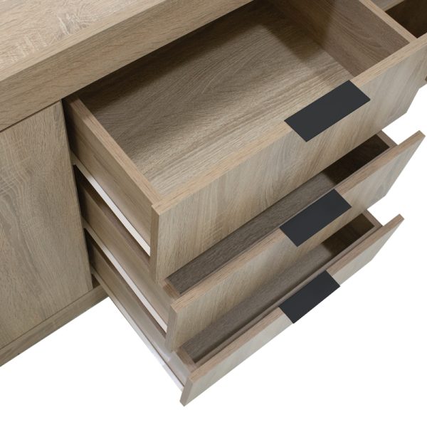 361 000070 3 Doha pakoworld sideboard in sonoma shade 180x45x80.5cmIndoor furniture > Buffets