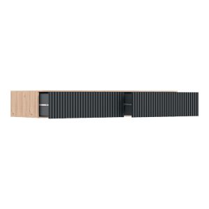 361 000074 2 Console table with 2 drawers Doha pakoworld mdf in black and oak color 120x41x20cmIndoor furniture > Drawers-consoles