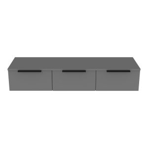361 000076 2 Console with 3 drawers Doha pakoworld in dark grey color 120x39x22cmIndoor furniture > Drawers-consoles