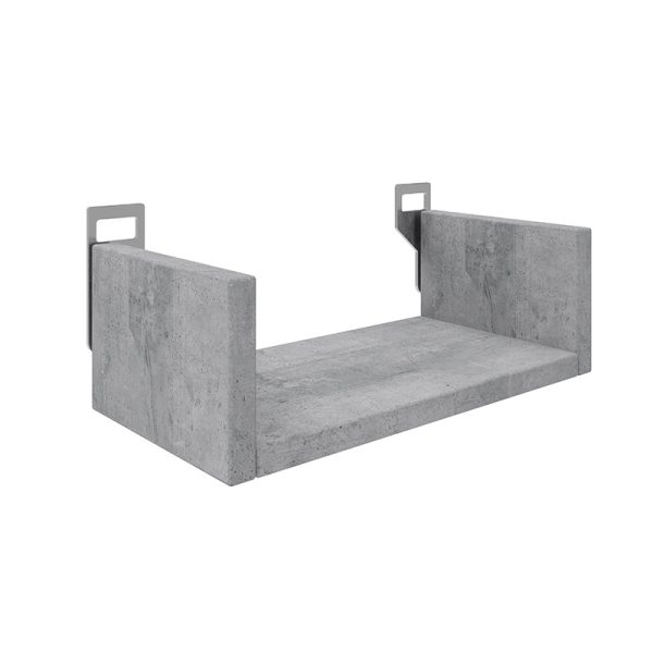 361 000084 Wall shelf Derva pakoworld in grey cement color 30x15x10cmIndoor furniture > Wall shelves