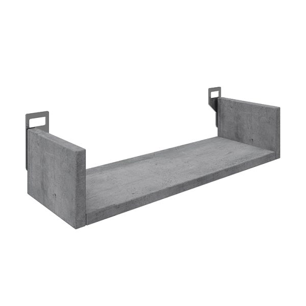 361 000085 Wall shelf Derva pakoworld in grey cement color 45x15x10cmIndoor furniture > Wall shelves