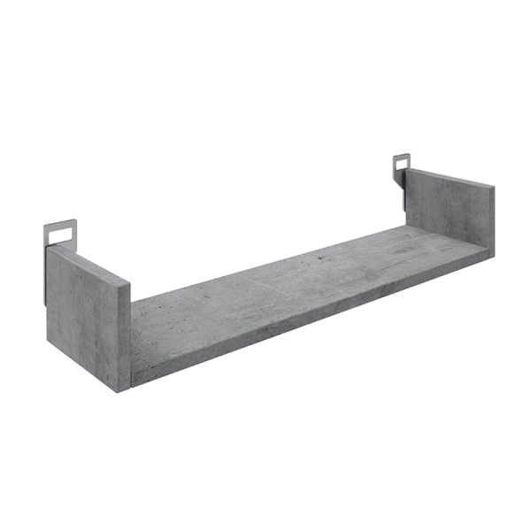 361 000086 Wall shelf Derva pakoworld in cement grey color 60x15x10cmIndoor furniture > Wall shelves