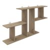 361 000087 Floor-standing shelf Pratel pakoworld in dark walnut 25x27x95cmIndoor furniture > Bookshelves