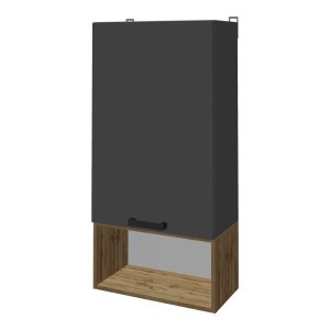 361 000099 3 Living room complex Poelfy pakoworld in dark grey-oak color 170x37.5x42cmIndoor furniture > Living room sets