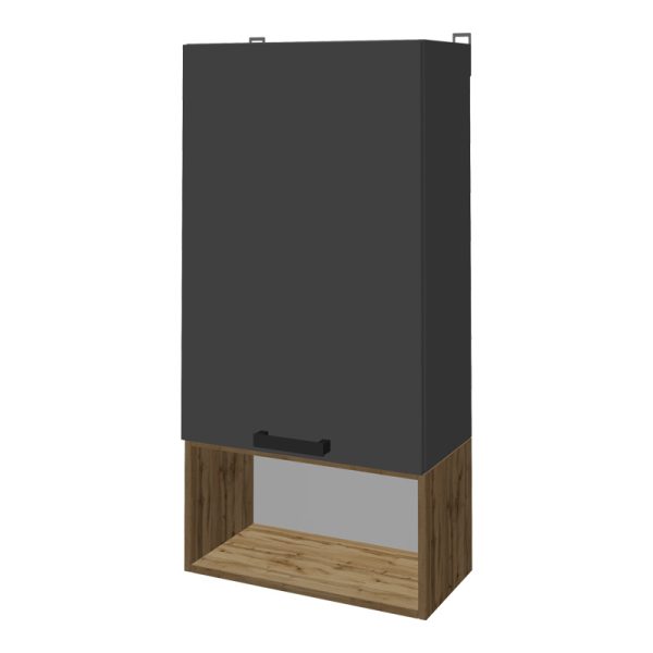 361 000099 3 Living room complex Poelfy pakoworld in dark grey-oak color 170x37.5x42cmIndoor furniture > Living room sets