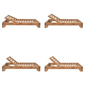 363 000012 3 Sunlounger Zalka pakoworld L1 in walnut color 66x197x28cmOutdoor furniture > Sunbeds
