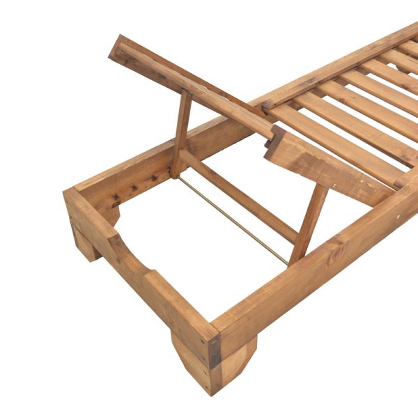 363 000012 4 Sunlounger Zalka pakoworld L1 in walnut color 66x197x28cmOutdoor furniture > Sunbeds