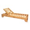 363 000013 Deckchair Mailo pakoworld white aluminum and textilene in beige shade 71x206x30cmOutdoor furniture > Sunbeds