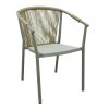 373 000003 Chair Crafted pakoworld PP color dark blue - aluminium legOutdoor furniture > Garden chair