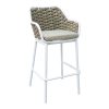373 000009 Table Vergo pakoworld white metal D60x70cmOutdoor furniture > Garden dining sets