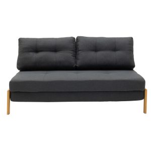024 000010 4 Armchair - bed Fancy pakoworld with fabric in dark grey colour 150x92x77cmIndoor furniture > Sofas