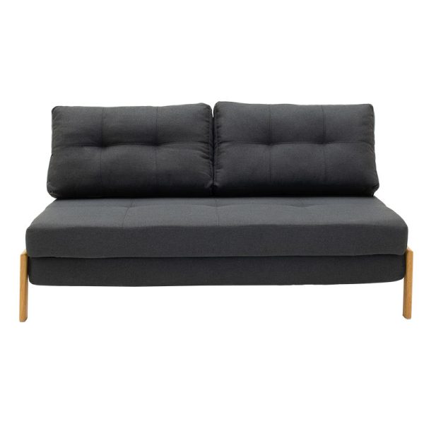 024 000010 4 Armchair - bed Fancy pakoworld with fabric in dark grey colour 150x92x77cmIndoor furniture > Sofas