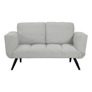 024 000034 2 Sofa-bed 3-seater Jackie pakoworld bouclé grey-metal black 190x78x75cmIndoor furniture > Sofas-bed