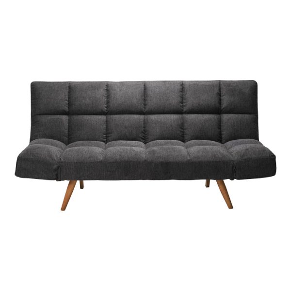 024 000048 3 Sofa - bed 3-seater Freddo pakoworld fabric anthracite 181x81x86cmIndoor furniture > Sofas-bed