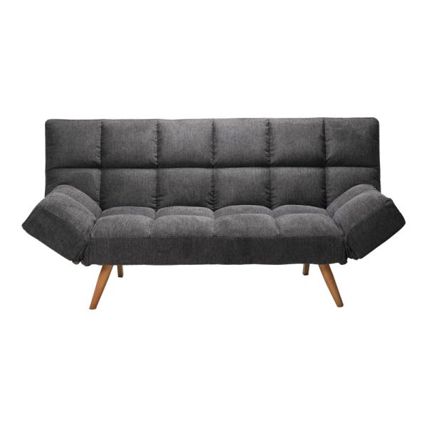 024 000048 4 Sofa - bed 3-seater Freddo pakoworld fabric anthracite 181x81x86cmIndoor furniture > Sofas-bed