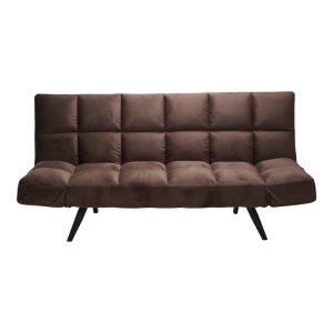 024 000049 3 Sofa - bed 3-seater Freddo I pakoworld velvet brown 181x81x86cmIndoor furniture > Sofas-bed