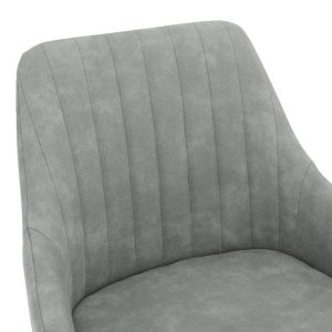 029 000169 4 Bar Stool Cody metal black legs - fabric antique light grey colorIndoor furniture > Bar stools
