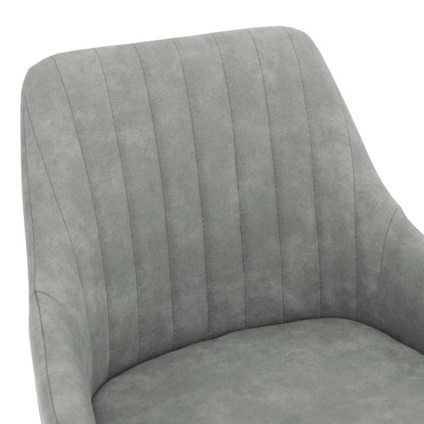 029 000169 4 Bar Stool Cody metal black legs - fabric antique light grey colorIndoor furniture > Bar stools