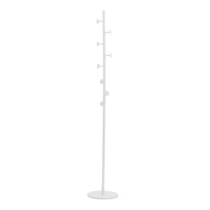 029 000228 Coat stand Kroker pakoworld white metal 30x30x173cmIndoor furniture > Hoods - Hangers