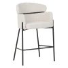 029 000255 Tolerse Inart armchair light gray fabric-leg black metal 58x57x80cmIndoor furniture > Armchairs