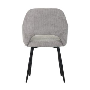 029 000257 4 Factols Inart armchair beige-grey fabric-leg black metal 53x61x84cmIndoor furniture > Living room armchairs