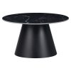 029 000267 Side table Ginoze Inart white metal D50x50cmIndoor furniture > Coffee tables